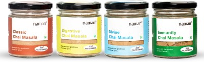 NAMAN Chai Masala 4 Flavour Combo Classic, Digestive, Divine & Immunity (Pack of 4)(4 x 50 g)