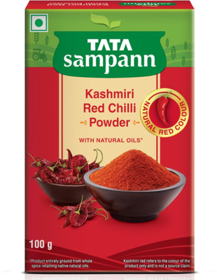 Tata Sampann Kashmiri Red Chilli Powder with Natural Oils, Natural Red Colour(100 g)