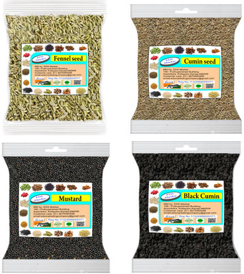 EDS Fennel, Cumin Seed, Mustard, Black Cumin(4 x 250 g)