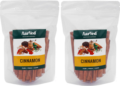 AarVed Cinnamon Stick Roll (Dalchini) - 300 Grams, Combo Pack of 2(2 x 150 g)