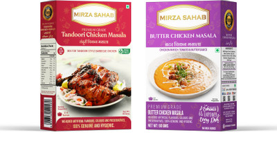 Mirza Sahab Butter Chicken Masala and Tandoori Chicken Masala(2 x 50 g)