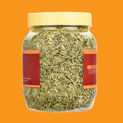 JMN Premium Organic Big Fennel Whole - Fennel Seeds, Saunf Moti, Moti Sonf(100 g)