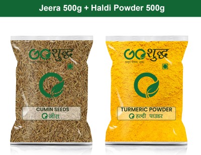 Goshudh Haldi Powder 500gm & Jeera 500gm Combo Pack 1000g(2 x 500 g)