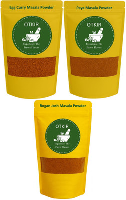 Otkir Home Made Egg Curry Masala Paya Masala Rogan Josh Masala Powder Combo(3 x 100 g)