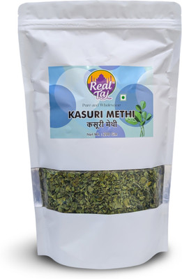 REAL TAJ Kasuri Methi | Dried Fenugreek Leaves – Aromatic Flavor for Indian Cooking(100 g)
