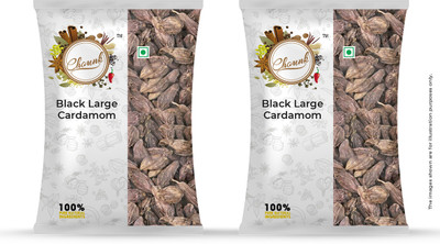 CHOUNK Badi Elaichi|Black Cardamom Whole|Kali Elaichi | Elcha(2 x 50 g)
