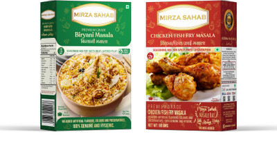 Mirza Sahab Chicken Fish Fry Masala and Biryani Masala(2 x 50 g)
