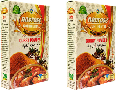 NAVROSE CONTINENTAL SPECIAL CHICKEN CURRY&VEGETABLE CURRY POWDER MASALA 100GM(2 x 100 g)