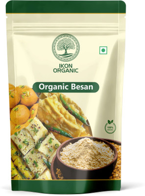 IKON Organic Besan Flour|Gram - Pindi|Made From Organic Chana Dal(500 g)