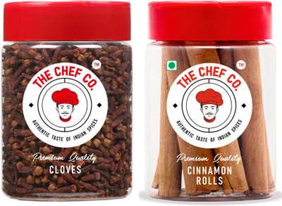 The Chef Co Combo of Dalchini Stick/Cinnamon Roll (65g) and Clove/Laung (110g)(2 x 162.5 g)