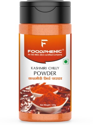 FOODPHENIC Kashmiri Red Chilli (Lal Mirch) 250G Powder Shaker Jar 125G X 2(2 x 125 g)