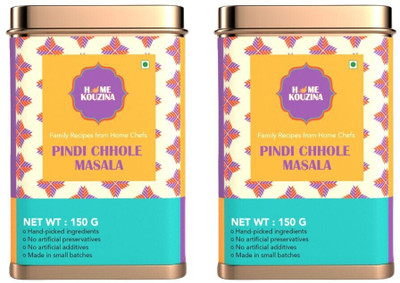 Home Kouzina Pindi Chhole Masala-Perfect for Perfectly Balanced Chhole, Pindi Chhole-Tin Pack(2 x 150 g)