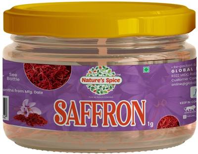 Nature's Spice Kashmiri Saffron / Kesar (Original Saffron Threads)(1 g)
