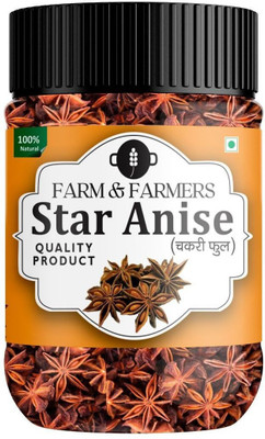 Farm & Farmers Organic Star Anise Premium Quality Sourced Fresh Chakri Phool 100 grams(100 g)