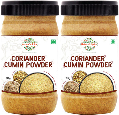 Nature's Spice Organic Coriander & Cumin Mix (Dhaniya Jeera)- 200 Grams, Combo Pack of 2 x 100g(2 x 100 g)