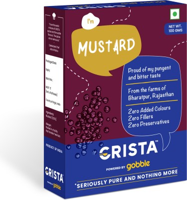 CRISTA Mustard Seeds | Zero added Colours, Fillers, Additives & Preservatives(100 g)