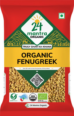 24 mantra ORGANIC Organic Fenugreek Seeds/Methi Dana/Menthi Ginja(100 g)