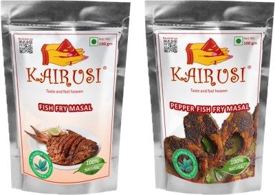 KAIRUSI Combo Pack Fish Fry Masala and Pepper Fish Fry Masala(2 x 100 g)