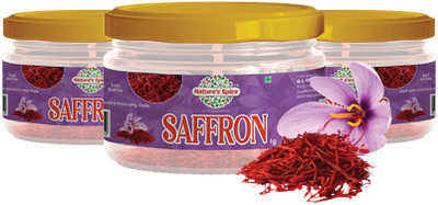 Nature's Spice Kashmiri Saffron / Kesar - 3 Grams (Original Saffron Threads)(3 x 1 g)