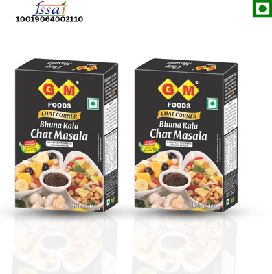 GM FOODS Bhuna Kala Chat Masala 100 Gram (Pack Of 2)(2 x 50 g)