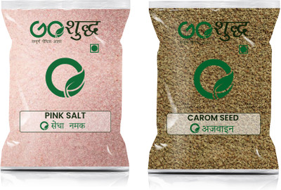 Goshudh Ajwain 1Kg & Sendha Namak 500gm Combo Pack 1500g(2 x 750 g)