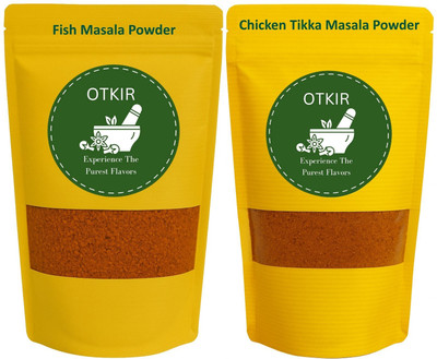 Otkir Home Made Fish Masala And Chicken Tikka Masala Powder Combo Pack- 50 Gram Each(2 x 50 g)