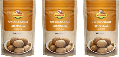 GW Khamkar Jaiphal/ Nutmeg Seed/ Jaifal/ Jayfal Seed 300 grams, Pack of 3(100g each)(3 x 100 g)