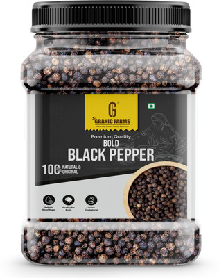 GRANIC FARMS Bold Black Pepper | Kali Mirch Whole| Rich In Antioxidants| Black Pepper(50 g)