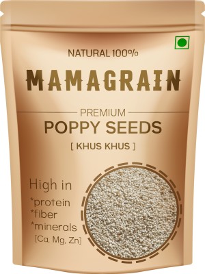 MAMAGRAIN Premium Poppy Seeds 250gm - Khus Khus Seeds | Posta Dana | Khas Khas Poppy Seed(250 g)