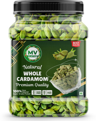 Mv platter Whole Green Cardamom Hari Elaichi/Ilaichi Choti Elaichi(50 g)