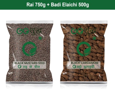 Goshudh Badi Elaichi 500gm & Rai 750gm Combo Pack 1250g(2 x 625 g)