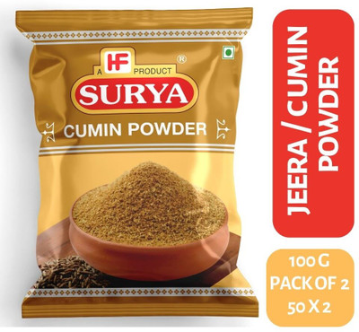 Surya 100g Jeera / Cumin Powder (Pack of 2; 50g each)(2 x 50 g)