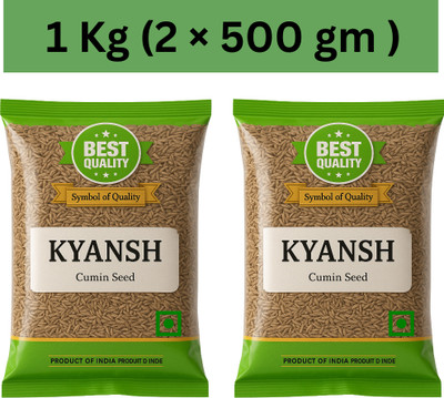 Kyansh 1kg (500gm ×2) Premium quality Jeera(2 x 500 g)