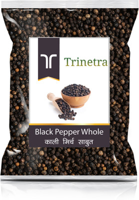 Trinetra Kali Mirch Sabut / Black Pepper Whole 1Kg Pack(1 kg)