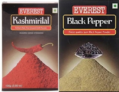 EVEREST Red Chilli Powder,+Black Pepper(2 x 50 g)