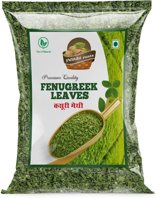 Nikki Kasuri Methi Leaves Organic Dried Fenugreek Leaves Natural Spice(50 g)