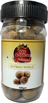 kitchen king food & spices Nutmeg Whole ( Jaiphal Pack of One ) 100 Gm Jar(100 g)