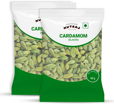 Nutraj Cardamom Elaichi 100g, Green Elaichi 100g, Hari Elaichi,(2 x 50 g)