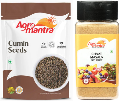 Agro Mantra Combo of Chaat Masala 100gm & Cumin Seeds 100gm(2 x 100 g)
