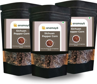 Anamaya Sichuan Peppercorns | Triphala Pepper Corn | Teppal | From Meghalaya(3 x 50 g)