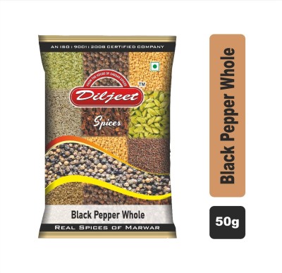 DILJEET SPICES Black Pepper Whole_50gm(50 g)