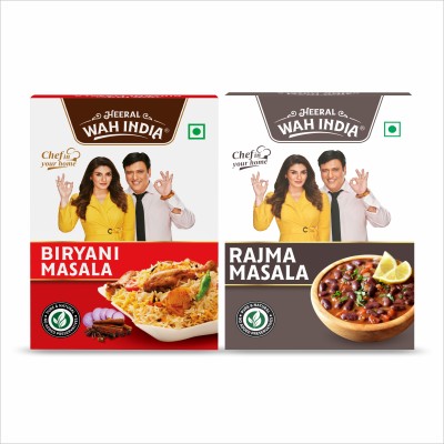 Heeral Wah India Complete Masale Biryani Masala, Rajma Masala | Spice Combo Pack- ( 2 X 50 g)(2 x 50 g)