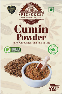 SPICECREST Cumin (JEERA) Roasted Powder, Pure & Aromatic Jeera.(100 g)