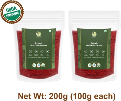 ASMITA ORGANIC FARMS Red Chilli Powder Pack Of 2 - 100gm Each| Laal Mirch Powder(2 x 100 g)