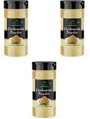 NATURE CONNECT Green Cardamom Powder | Elaichi Powder| Jar Pack(3 x 100 g)