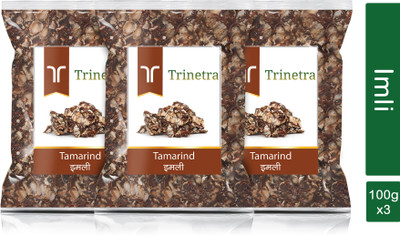 Trinetra Imli (Tamarind)- 100g Each (Pack of 3) 300g(3 x 100 g)