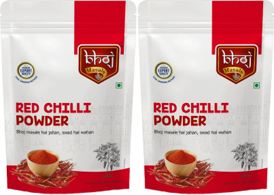 Bhoj Masale Fresh & Natural Lal Mirch Red Chilli Powder For Cooking No Artificial Colors(2 x 200 g)