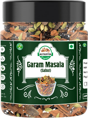 Nutriffin Organic Premium Whole Gram Masala | Mix of 13 Spices | Sabut Garam Masala |(250 g)
