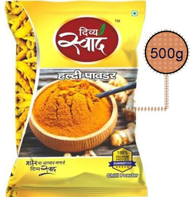 Divya Swad Pure Fresh Curcumin Turmeric | Haldi Raw Powder For Cooking(500 g)