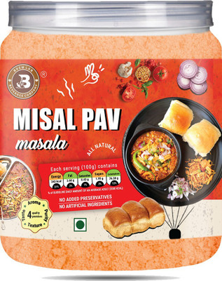 Brew Lab Tasty & Pure Misal Pav Bhaji Masala | Made with Whole Spices and Marathi Taste(250 g)